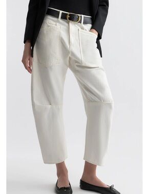 Nili Lotan Shon Jeans Cotton Cream Size 31